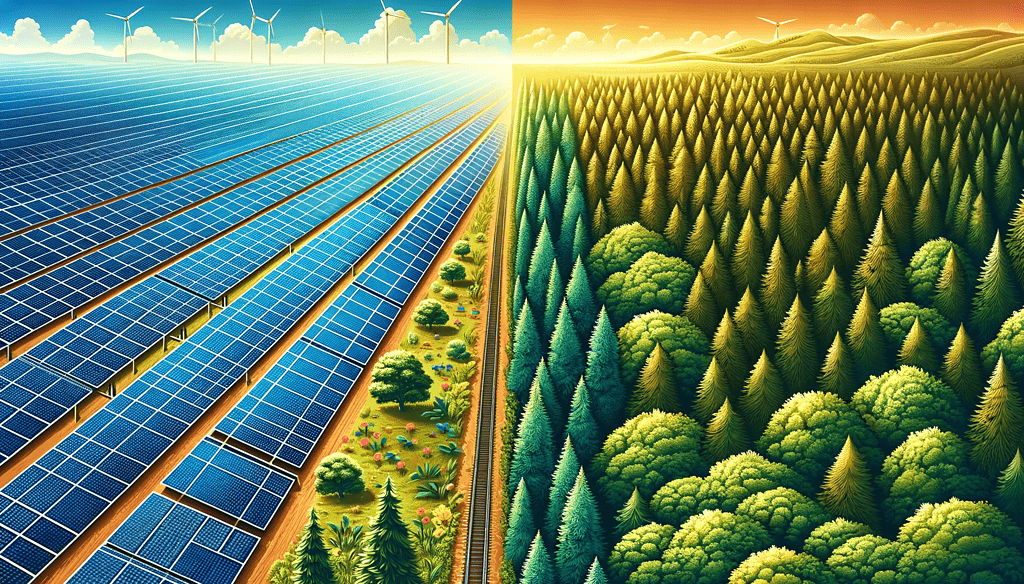 forests vs solar panels