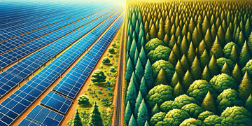 Solar power outshines reforestation for climate change mitigation