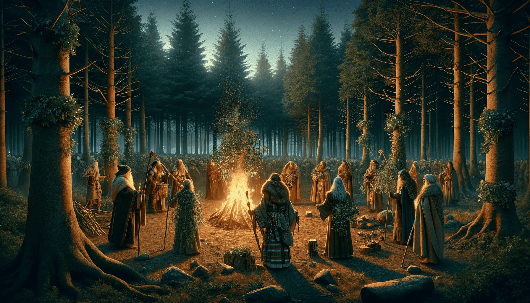 Druidic Christmas Traditions: Evergreens Yule Logs and the Winter Druidic Christmas Traditions: Evergreens Yule Logs and the Winter