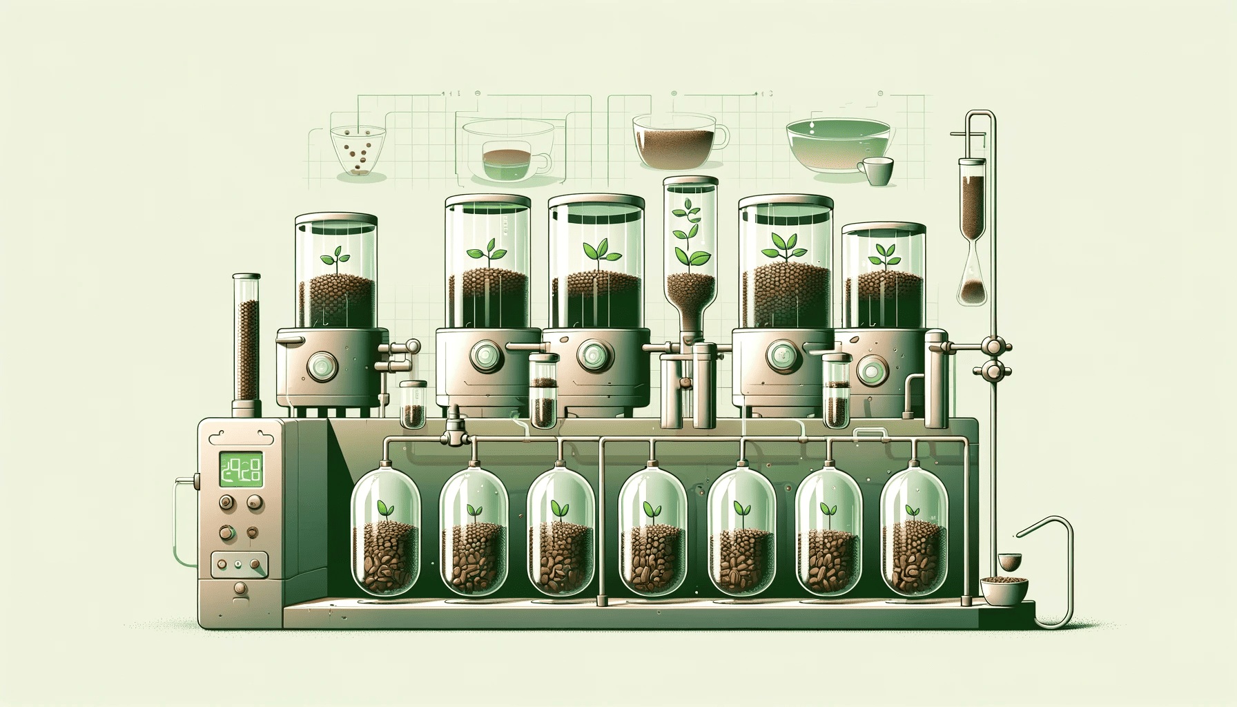 lab-grown coffee in reactors