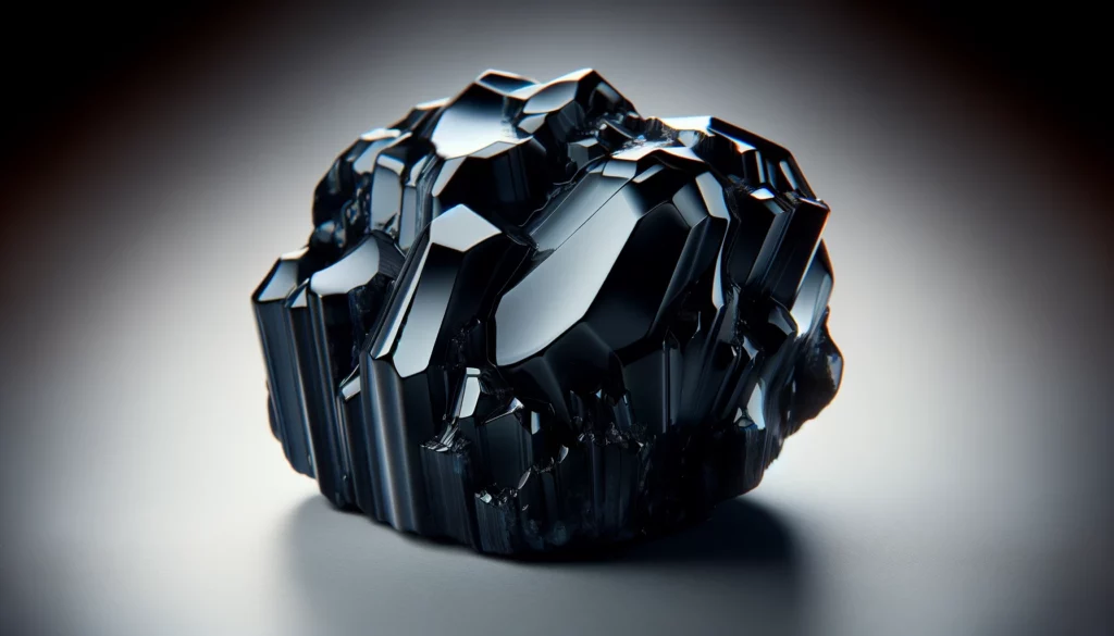 An AI-generated image of obsidian.