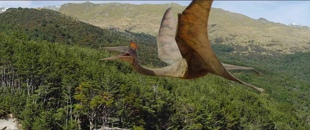 Airborne Quetzalcoatlus in its natural environment
